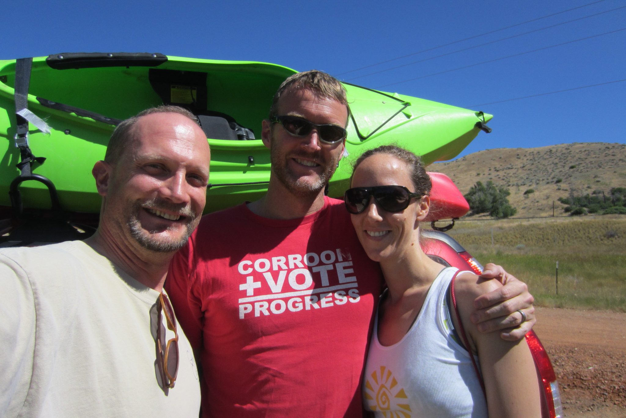 Charlie, Kate, and I before kayaking